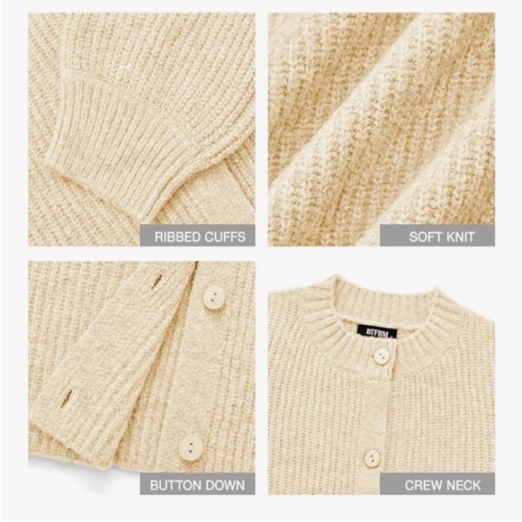 NWT Chunky oversized Cardigan - Picture 2 of 9